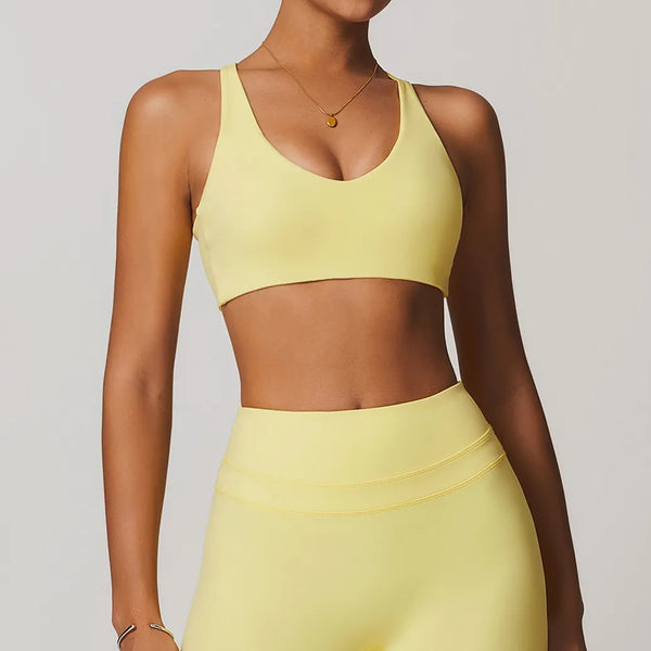 Tight back yoga bra